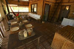 Χώρος καθιστικού στο Palawan Ecolodge