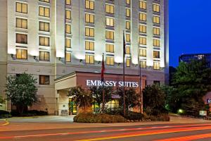 a building with a sign that reads embassy suites at Embassy Suites Nashville - at Vanderbilt in Nashville