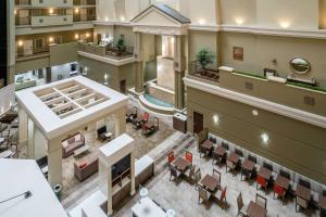 an overhead view of the lobby of a hospital at Embassy Suites Nashville - at Vanderbilt in Nashville
