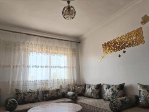 Predel za sedenje v nastanitvi Apartamentos Beach Tahadart, Asilah
