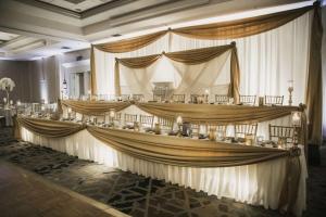 a stage in a building with a large curtain at Doubletree by Hilton Pleasant Prairie Kenosha, WI in Pleasant Prairie