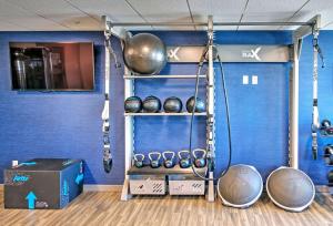 a room with a bunch of pots and pans at Hampton by Hilton Ottawa in Ottawa