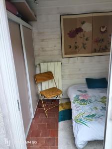 Posteľ alebo postele v izbe v ubytovaní Maison Cocooning, bord de Sèvre Nantaise