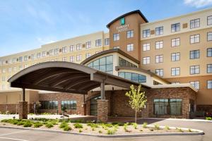 a rendering of the front of a hotel at Embassy Suites by Hilton Akron Canton Airport in North Canton