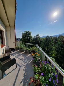 A balcony or terrace at Central business apartment - FREE PARKING
