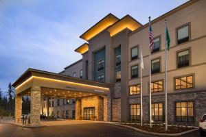 a rendering of the front of a hotel at Hampton Inn & Suites Olympia Lacey, Wa in Olympia