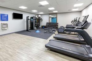 a gym with cardio equipment and treadmills at Hampton Inn & Suites Canyon, Tx in Canyon