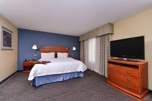 TV a/nebo společenská místnost v ubytování Hampton Inn Evanston