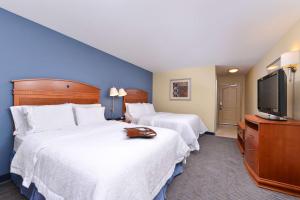 Postel nebo postele na pokoji v ubytování Hampton Inn Evanston