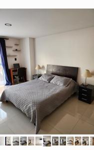 Cama o camas de una habitación en Apartamento edificio Castellana