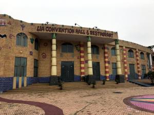 a building with the words la convention hall and parliament at Resort Atlantis 