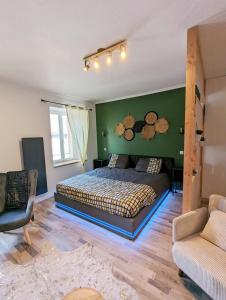 Postel nebo postele na pokoji v ubytování Appartement cosy hyper centre