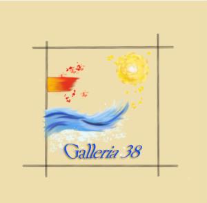 ein Poster mit der Flagge von Galeum in der Unterkunft Galleria 38 in Soverato Marina
