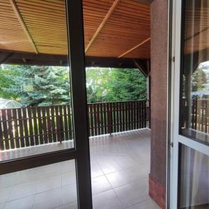 an outside view of a porch with a balcony at Artapartamenty in Rzeszów