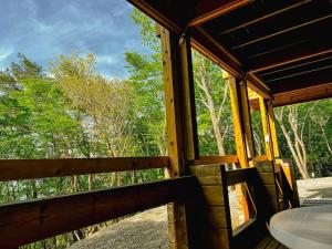 那須高原山小屋陽台或露臺