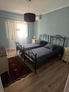 Un pat sau paturi într-o cameră la Lizas Apartment