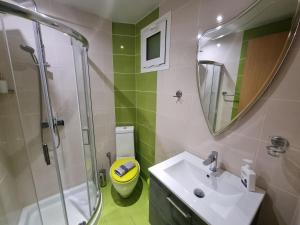 Koupelna v ubytování GreenHill Holiday Suites