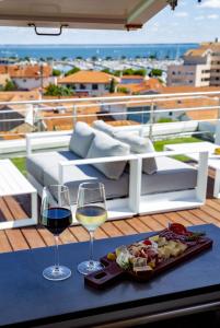 Balkón nebo terasa v ubytování Best Western Arcachon Le Port