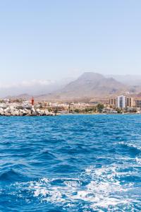 a view of the water from a boat at Ocean Nomads Coworking in Arona