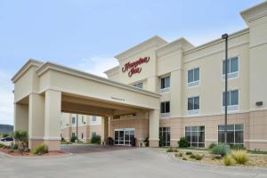a rendering of the front of a hotel at Hampton Inn Alpine in Alpine