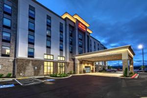 a rendering of a hotel with a parking lot at Hampton Inn & Suites Nashville/Goodlettsville Tennessee in Goodlettsville