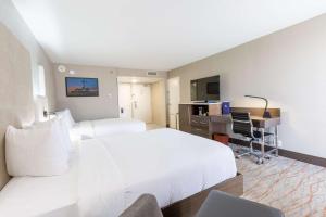 TV a/nebo společenská místnost v ubytování DoubleTree by Hilton Dallas/Richardson