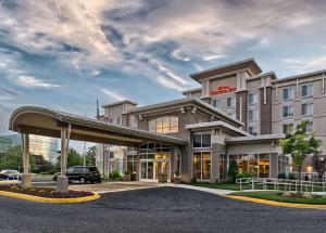 a rendering of the front of a hotel at Hilton Garden Inn by Hilton Mount Laurel in Mount Laurel