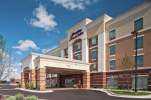 a rendering of the front of a hotel at Hampton Inn & Suites Saginaw in Saginaw