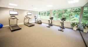 Fitness centrum a/nebo fitness zařízení v ubytování Hotel De Bilderberg