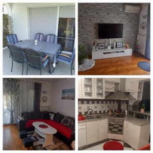 Kuchyň nebo kuchyňský kout v ubytování Apartman Petra