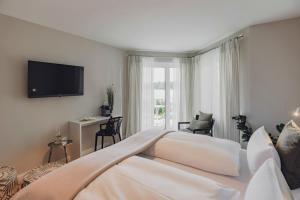 TV a/nebo společenská místnost v ubytování Hotel Caraleon