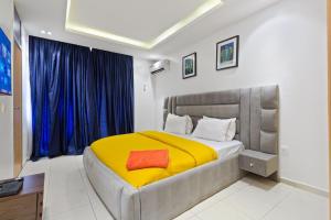 Postel nebo postele na pokoji v ubytování OlliebeierArtApartment Charming recently refurbished three-bedroom apartment located in VI
