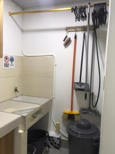 Koupelna v ubytování Apartamento Esmeralda Arboletes