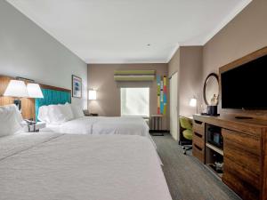 Voodi või voodid majutusasutuse Hampton Inn and Suites Lufkin toas