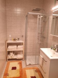 Kúpeľňa v ubytovaní Ferienwohnung mit Pool an der Apfelstraße