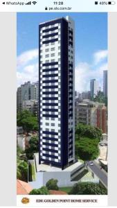 una rappresentazione di un edificio alto in una città di Golden Point Apartamento em Recife a Recife