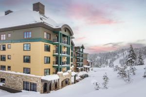a rendering of a hotel in the snow at Constellation Residences in Truckee