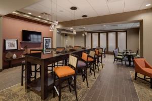 a conference room with a long table and chairs at Hampton Inn Morristown, I-81, TN in Morristown