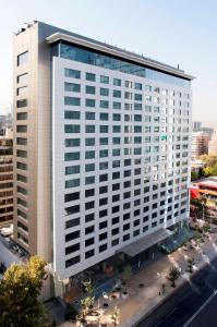 an overhead view of a large office building at DoubleTree by Hilton Santiago - Vitacura in Santiago