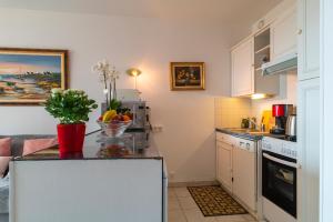 Kuchyň nebo kuchyňský kout v ubytování Appartement à Bénodet 3 étoiles avec vue sur mer + 15 fotografií