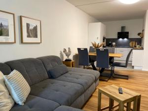 Χώρος καθιστικού στο Ferienwohnung Braunlage-Harz Schwimmbad-Sauna, WLAN, Parkplatz