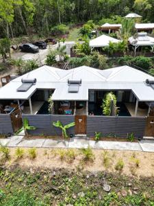 an aerial view of a house at EDEN FOREST VILLA in Pointe-Noire