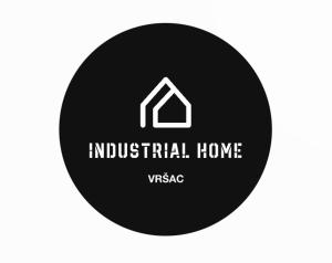 a black and white logo for an industrial house at Industrial Home Vršac in Vršac +21 photos