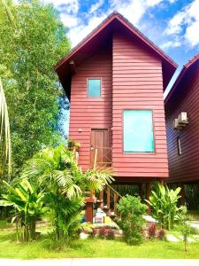 Zahrada ubytování Lodge Moni Essara Kampot