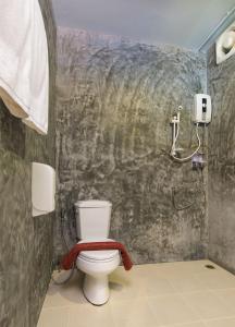 Koupelna v ubytování Amity Poshtel