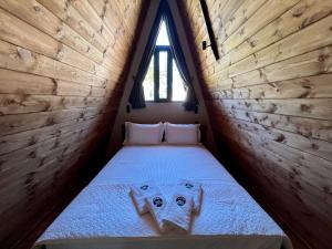 Postel nebo postele na pokoji v ubytování Pavliani4rest - Luxury Cabins