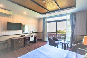 TV a/nebo společenská místnost v ubytování Seaside Resort Vung Tau