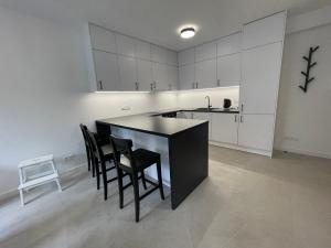 Kuchyňa alebo kuchynka v ubytovaní Apartament Smart Kamienica Grochów with free parking