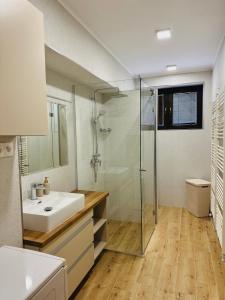 Kúpeľňa v ubytovaní Apartmány Hrabovo Zuzana