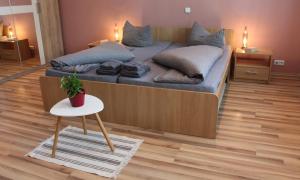 Postel nebo postele na pokoji v ubytování Apartmán Horský Výhľad